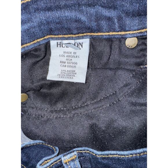 Hudson Nico Super Skinny Midrise Dark Jeans Size 28 - Picture 12 of 13